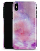Blue to Purps Absorbed Watercolor Texture - iPhone X Clipit Case