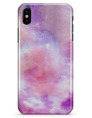 Blue to Purps Absorbed Watercolor Texture - iPhone X Clipit Case