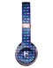 Blue with Purple and Aqua Strokes Pattern Full-Body Skin Kit for the Beats by Dre Solo 3 Wireless Headphones