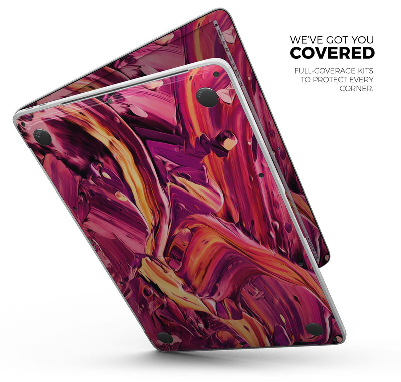 Blurred Abstract Flow V15 - Skin Decal Wrap Kit Compatible with the Apple MacBook Pro, Pro with Touch Bar or Air (11", 12", 13", 15" & 16" - All Versions Available)