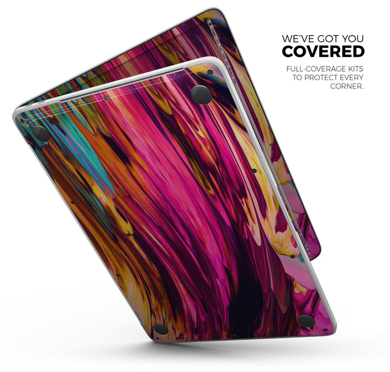 Blurred Abstract Flow V30 - Skin Decal Wrap Kit Compatible with the Apple MacBook Pro, Pro with Touch Bar or Air (11", 12", 13", 15" & 16" - All Versions Available)