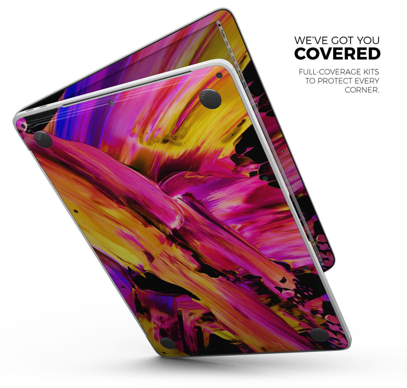 Blurred Abstract Flow V4 - Skin Decal Wrap Kit Compatible with the Apple MacBook Pro, Pro with Touch Bar or Air (11", 12", 13", 15" & 16" - All Versions Available)