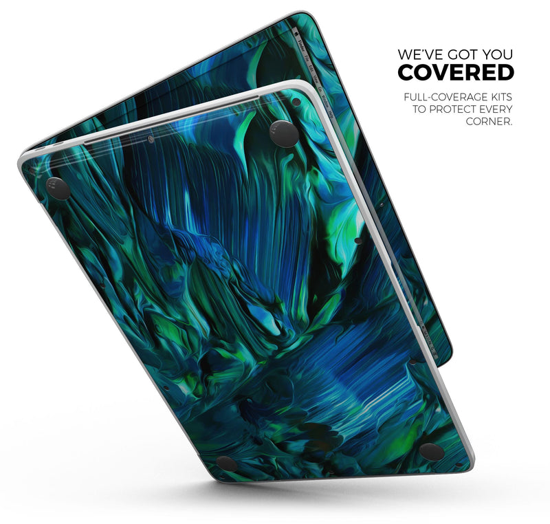 Blurred Abstract Flow V8 - Skin Decal Wrap Kit Compatible with the Apple MacBook Pro, Pro with Touch Bar or Air (11", 12", 13", 15" & 16" - All Versions Available)