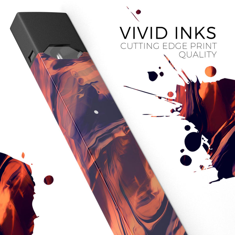 Blurred Abstract Flow V11 - Premium Decal Protective Skin-Wrap Sticker compatible with the Juul Labs vaping device