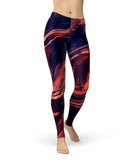 Blurred Abstract Flow V11 - All Over Print Womens Leggings / Yoga or Workout Pants