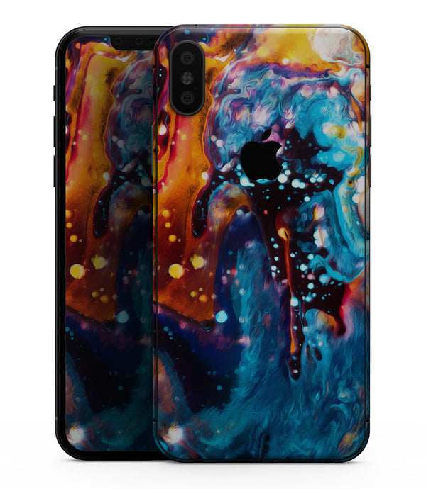 Blurred Abstract Flow V12 - iPhone XS MAX, XS/X, 8/8+, 7/7+, 5/5S/SE Skin-Kit (All iPhones Avaiable)