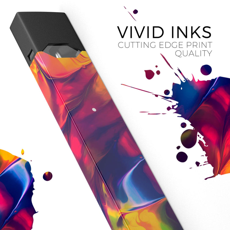 Blurred Abstract Flow V13 - Premium Decal Protective Skin-Wrap Sticker compatible with the Juul Labs vaping device