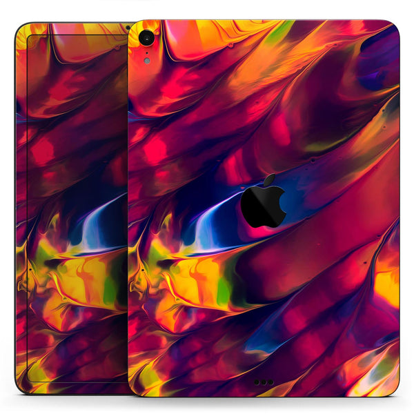 Blurred Abstract Flow V13 - Full Body Skin Decal for the Apple iPad Pro 12.9", 11", 10.5", 9.7", Air or Mini (All Models Available)