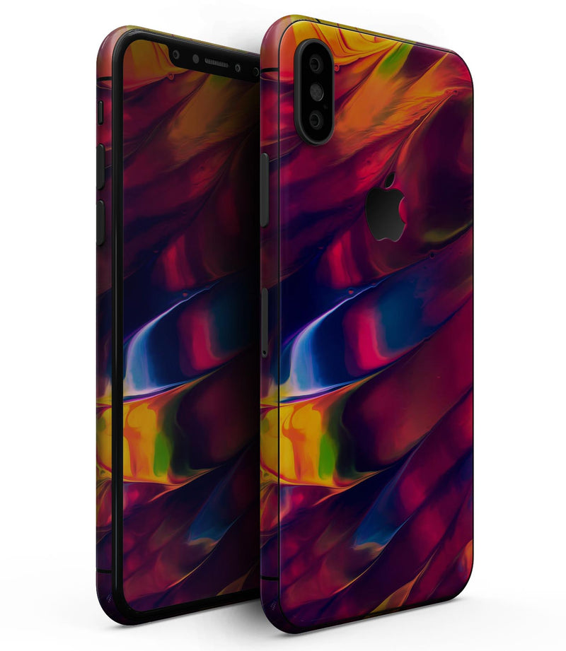 Blurred Abstract Flow V13 - iPhone XS MAX, XS/X, 8/8+, 7/7+, 5/5S/SE Skin-Kit (All iPhones Avaiable)