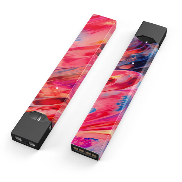 Blurred Abstract Flow V14 - Premium Decal Protective Skin-Wrap Sticker compatible with the Juul Labs vaping device