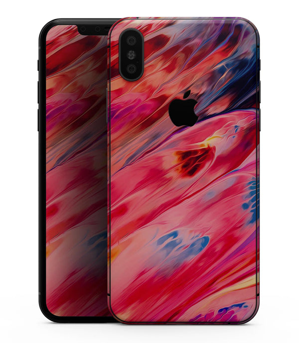 Blurred Abstract Flow V14 - iPhone XS MAX, XS/X, 8/8+, 7/7+, 5/5S/SE Skin-Kit (All iPhones Avaiable)
