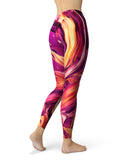 Blurred Abstract Flow V15 - All Over Print Womens Leggings / Yoga or Workout Pants
