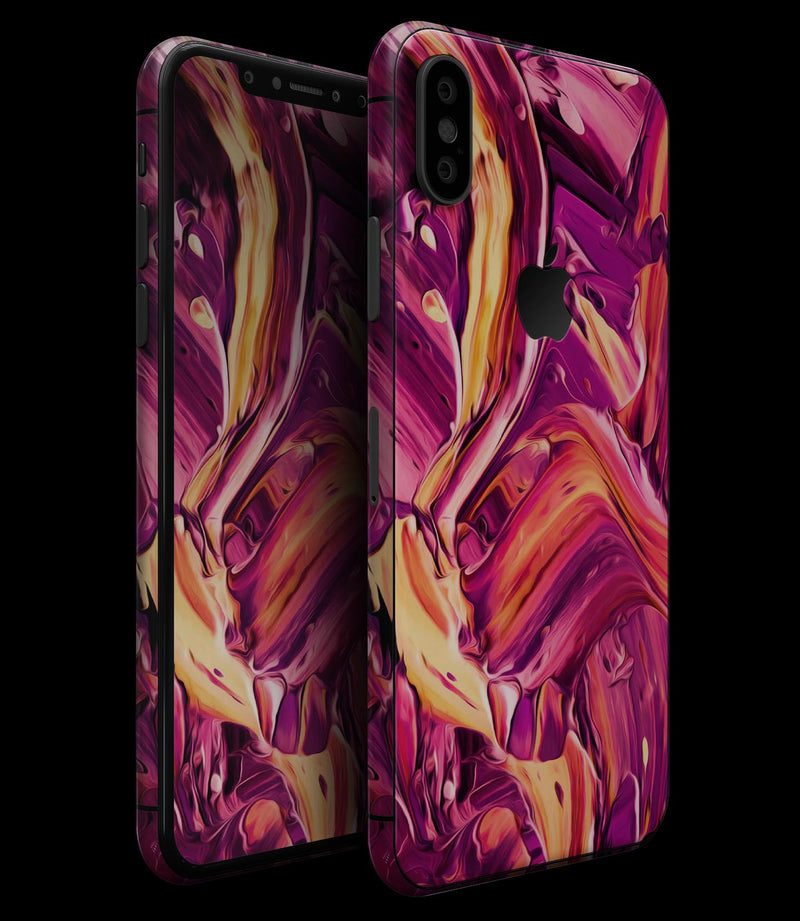 Blurred Abstract Flow V15 - iPhone XS MAX, XS/X, 8/8+, 7/7+, 5/5S/SE Skin-Kit (All iPhones Avaiable)