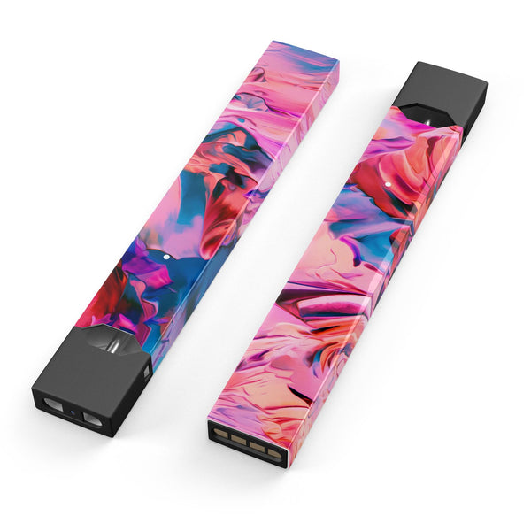 Blurred Abstract Flow V16 - Premium Decal Protective Skin-Wrap Sticker compatible with the Juul Labs vaping device