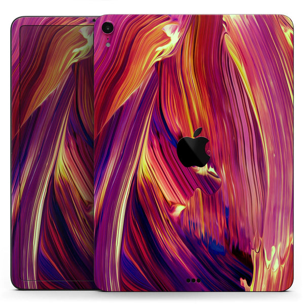 Blurred Abstract Flow V17 - Full Body Skin Decal for the Apple iPad Pro 12.9", 11", 10.5", 9.7", Air or Mini (All Models Available)