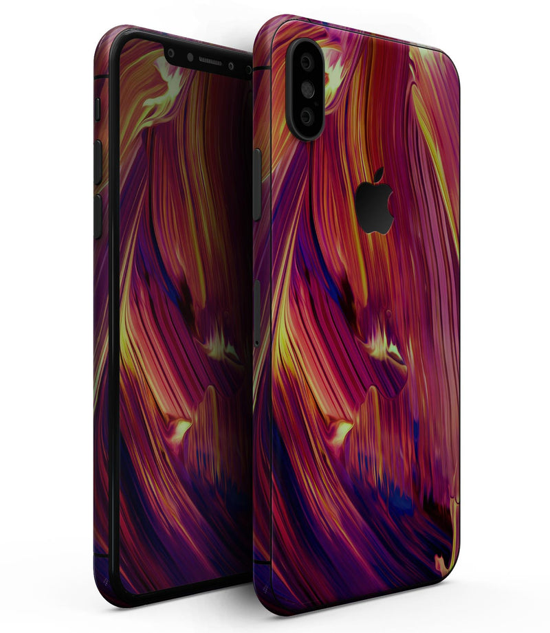 Blurred Abstract Flow V17 - iPhone XS MAX, XS/X, 8/8+, 7/7+, 5/5S/SE Skin-Kit (All iPhones Avaiable)