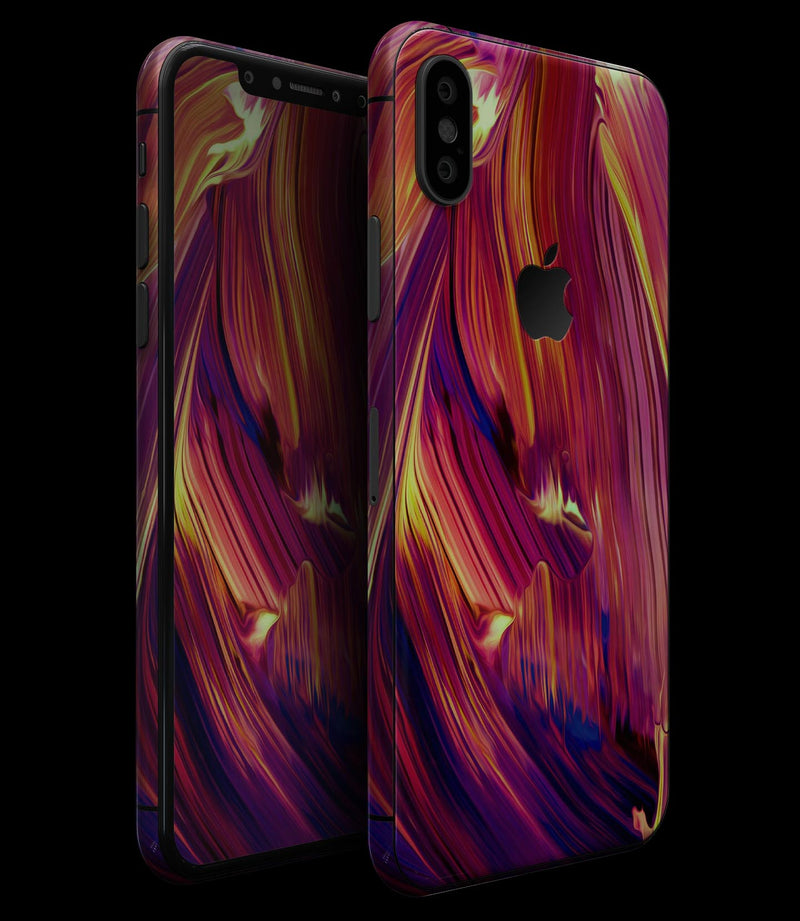 Blurred Abstract Flow V17 - iPhone XS MAX, XS/X, 8/8+, 7/7+, 5/5S/SE Skin-Kit (All iPhones Avaiable)