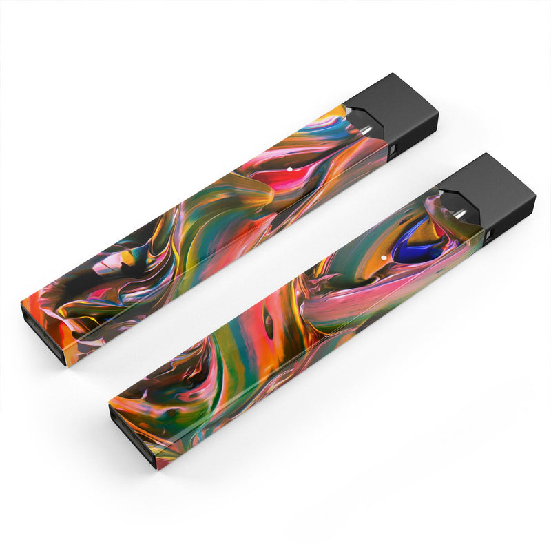 Blurred Abstract Flow V18 - Premium Decal Protective Skin-Wrap Sticker compatible with the Juul Labs vaping device