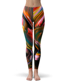 Blurred Abstract Flow V18 - All Over Print Womens Leggings / Yoga or Workout Pants