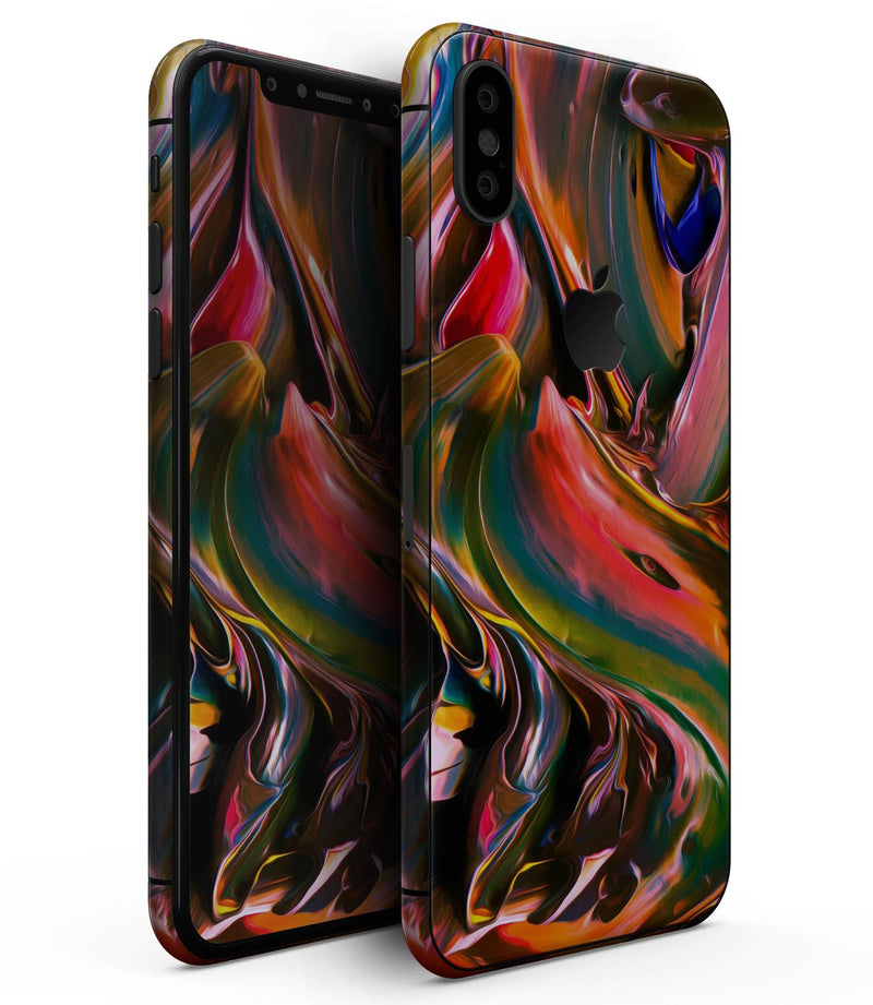 Blurred Abstract Flow V18 - iPhone XS MAX, XS/X, 8/8+, 7/7+, 5/5S/SE Skin-Kit (All iPhones Avaiable)