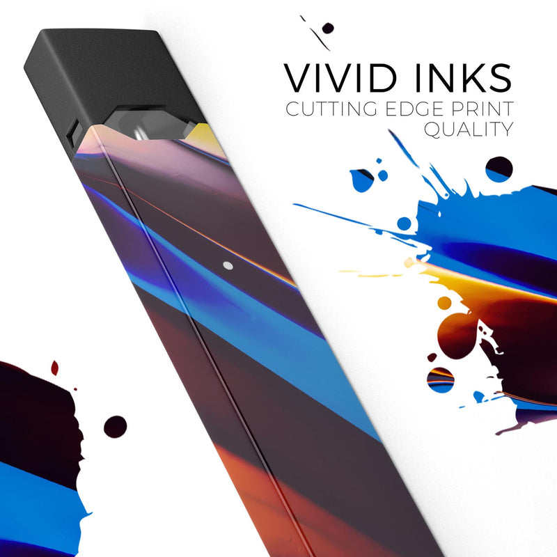 Blurred Abstract Flow V19 - Premium Decal Protective Skin-Wrap Sticker compatible with the Juul Labs vaping device
