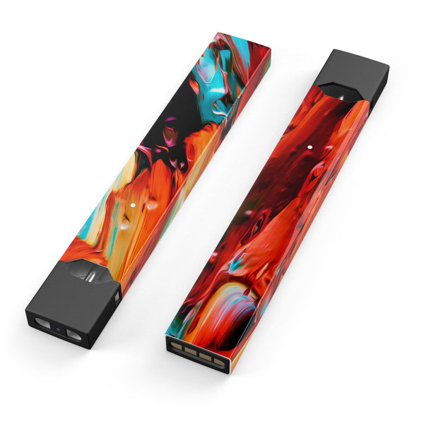 Blurred Abstract Flow V1 - Premium Decal Protective Skin-Wrap Sticker compatible with the Juul Labs vaping device