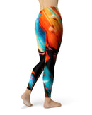 Blurred Abstract Flow V1 - All Over Print Womens Leggings / Yoga or Workout Pants