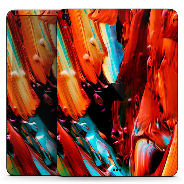 Blurred Abstract Flow V1 - Full Body Skin Decal for the Apple iPad Pro 12.9", 11", 10.5", 9.7", Air or Mini (All Models Available)