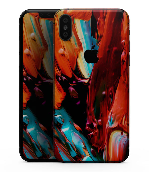 Blurred Abstract Flow V1 - iPhone XS MAX, XS/X, 8/8+, 7/7+, 5/5S/SE Skin-Kit (All iPhones Avaiable)