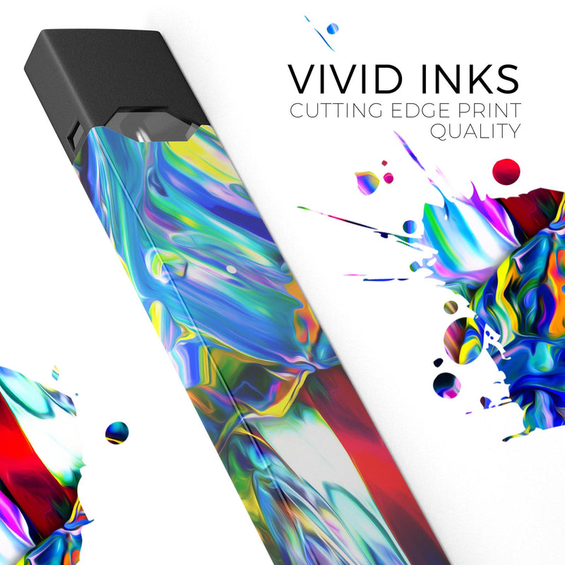 Blurred Abstract Flow V21 - Premium Decal Protective Skin-Wrap Sticker compatible with the Juul Labs vaping device