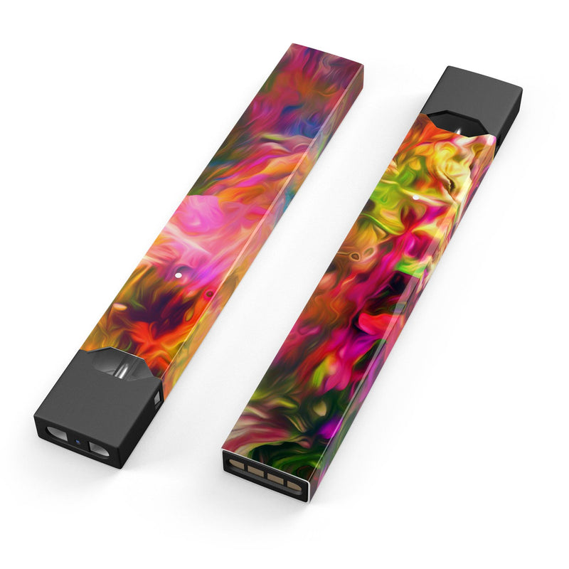 Blurred Abstract Flow V23 - Premium Decal Protective Skin-Wrap Sticker compatible with the Juul Labs vaping device