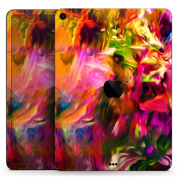 Blurred Abstract Flow V23 - Full Body Skin Decal for the Apple iPad Pro 12.9", 11", 10.5", 9.7", Air or Mini (All Models Available)