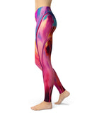 Blurred Abstract Flow V24 - All Over Print Womens Leggings / Yoga or Workout Pants