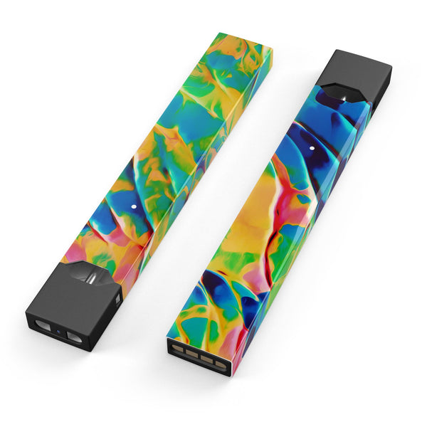 Blurred Abstract Flow V25 - Premium Decal Protective Skin-Wrap Sticker compatible with the Juul Labs vaping device