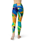 Blurred Abstract Flow V25 - All Over Print Womens Leggings / Yoga or Workout Pants