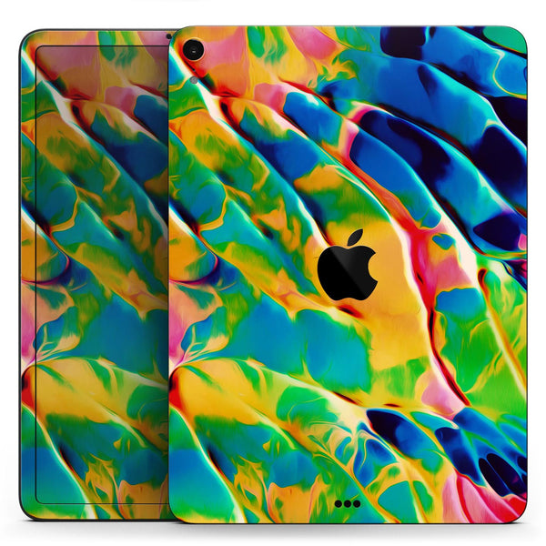 Blurred Abstract Flow V25 - Full Body Skin Decal for the Apple iPad Pro 12.9", 11", 10.5", 9.7", Air or Mini (All Models Available)