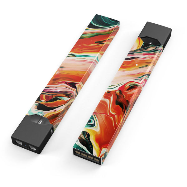 Blurred Abstract Flow V26 - Premium Decal Protective Skin-Wrap Sticker compatible with the Juul Labs vaping device
