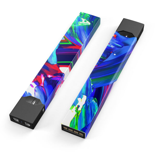 Blurred Abstract Flow V27 - Premium Decal Protective Skin-Wrap Sticker compatible with the Juul Labs vaping device