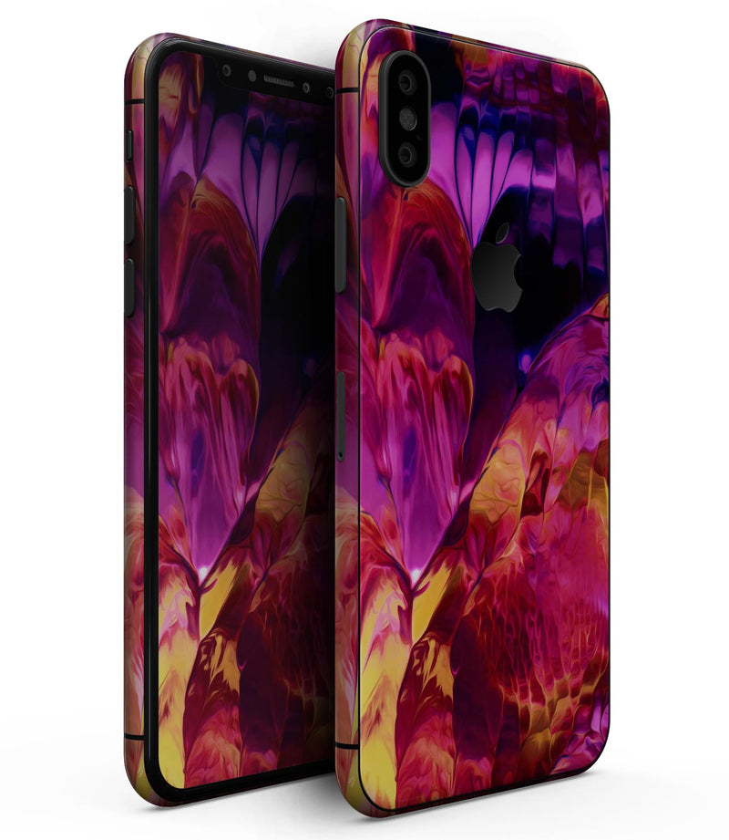 Blurred Abstract Flow V28 - iPhone XS MAX, XS/X, 8/8+, 7/7+, 5/5S/SE Skin-Kit (All iPhones Avaiable)