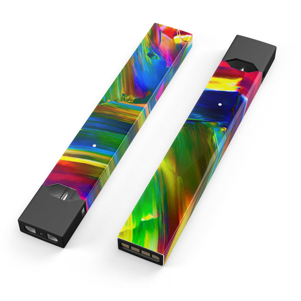 Blurred Abstract Flow V29 - Premium Decal Protective Skin-Wrap Sticker compatible with the Juul Labs vaping device