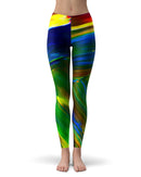 Blurred Abstract Flow V29 - All Over Print Womens Leggings / Yoga or Workout Pants