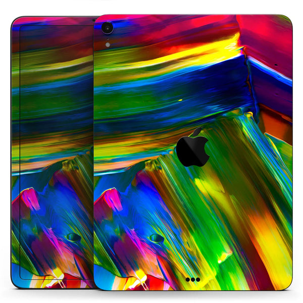 Blurred Abstract Flow V29 - Full Body Skin Decal for the Apple iPad Pro 12.9", 11", 10.5", 9.7", Air or Mini (All Models Available)