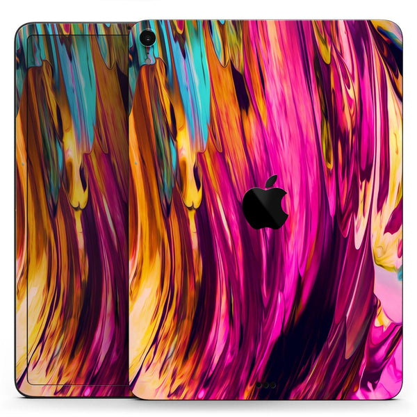 Blurred Abstract Flow V30 - Full Body Skin Decal for the Apple iPad Pro 12.9", 11", 10.5", 9.7", Air or Mini (All Models Available)