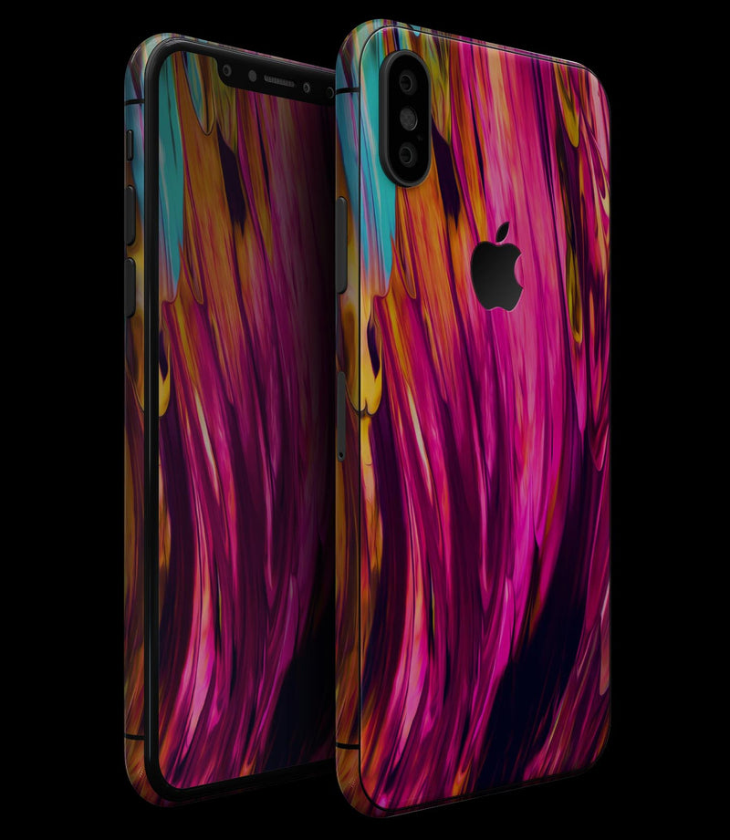 Blurred Abstract Flow V30 - iPhone XS MAX, XS/X, 8/8+, 7/7+, 5/5S/SE Skin-Kit (All iPhones Avaiable)
