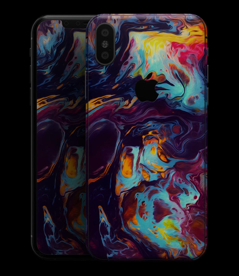 Blurred Abstract Flow V31 - iPhone XS MAX, XS/X, 8/8+, 7/7+, 5/5S/SE Skin-Kit (All iPhones Avaiable)