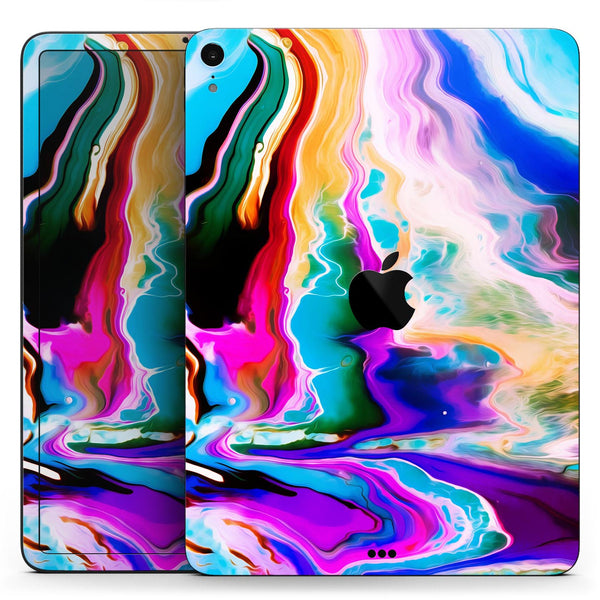 Blurred Abstract Flow V33 - Full Body Skin Decal for the Apple iPad Pro 12.9", 11", 10.5", 9.7", Air or Mini (All Models Available)
