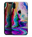 Blurred Abstract Flow V33 - iPhone XS MAX, XS/X, 8/8+, 7/7+, 5/5S/SE Skin-Kit (All iPhones Avaiable)