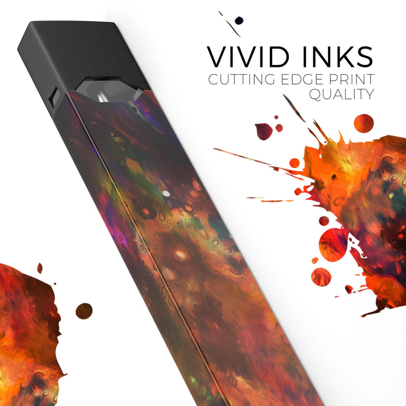 Blurred Abstract Flow V35 - Premium Decal Protective Skin-Wrap Sticker compatible with the Juul Labs vaping device