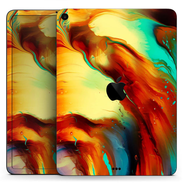 Blurred Abstract Flow V36 - Full Body Skin Decal for the Apple iPad Pro 12.9", 11", 10.5", 9.7", Air or Mini (All Models Available)