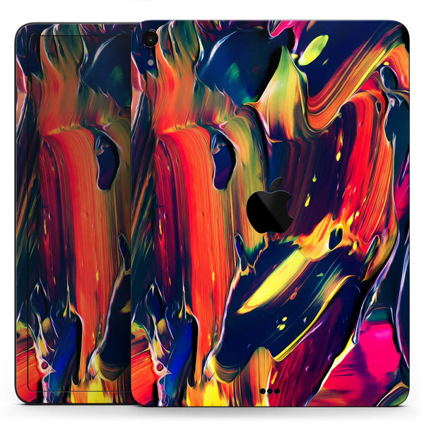 Blurred Abstract Flow V38 - Full Body Skin Decal for the Apple iPad Pro 12.9", 11", 10.5", 9.7", Air or Mini (All Models Available)